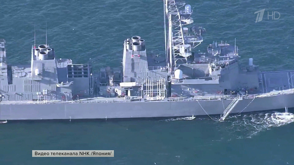 Kyodo сообщило о начале в Японии буксировки снятого с мели эсминца «Инадзума»