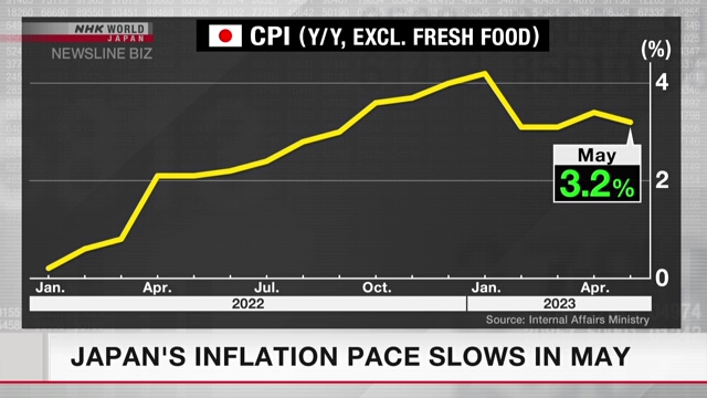 Темпы инфляции в Японии замедлились в мае