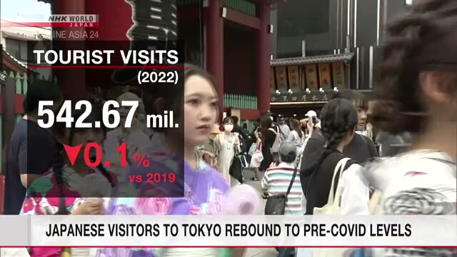 Число японских туристов в Токио выросло до уровней, наблюдавшихся до пандемии