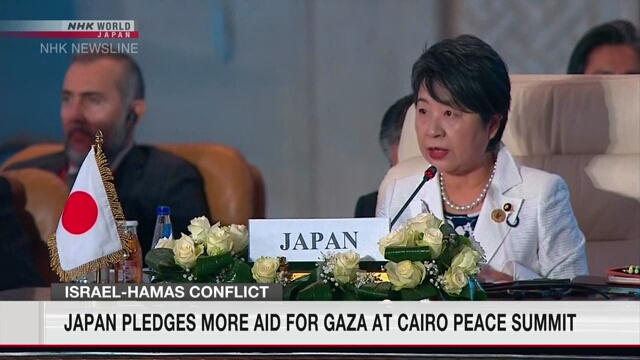 На Каирском мирном саммите Япония выступила за увеличение помощи сектору Газа