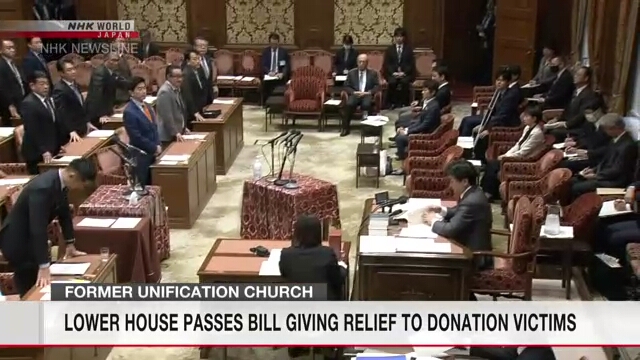 Нижняя палата парламента Японии приняла законопроект об оказании помощи жертвам Церкви Объединения