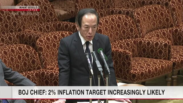 По словам главы Банка Японии, вероятность достижения 2% инфляции возрастает