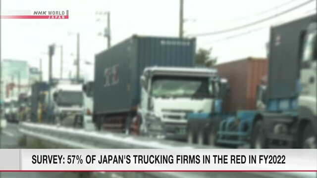 Обследование показало: 57% предприятий грузовых автоперевозок в Японии закончили 2022 финансовый год с убытками