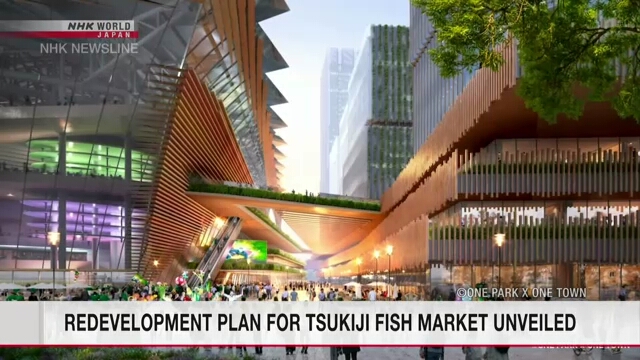Новый план реконструкции бывшего рыбного рынка Цукидзи предусматривает строительство стадиона
