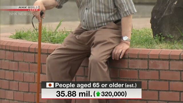 Численность пожилого населения Японии достигла новых рекордных отметок