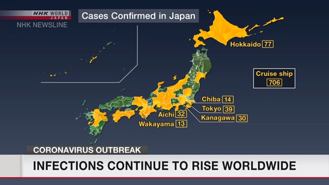 Общее число случаев заражения коронавирусом в Японии достигло 986