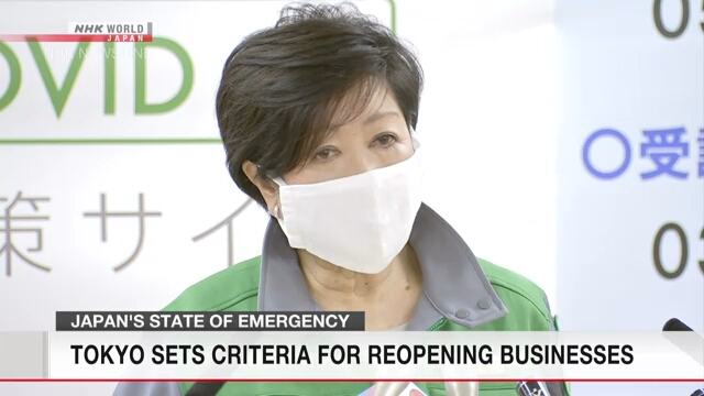 Токийские власти определили критерии для возобновления бизнеса