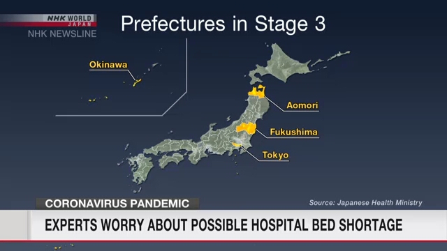 Четыре префектуры Японии находятся на «третьей стадии» по доступности больничных коек