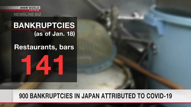 В Японии с февраля 2020 года обанкротились 900 компаний