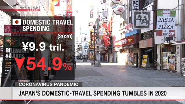 В 2020 году в Японии резко снизились расходы на путешествия по стране