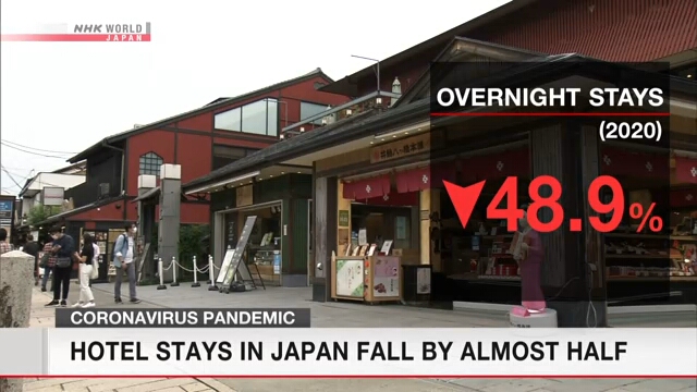 Число суточных пребываний в отелях Японии сократилось в 2020 году почти наполовину