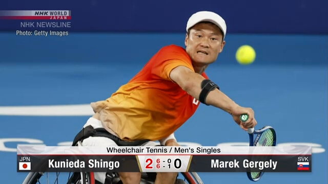 Японский теннисист Куниэда борется за еще одну золотую награду