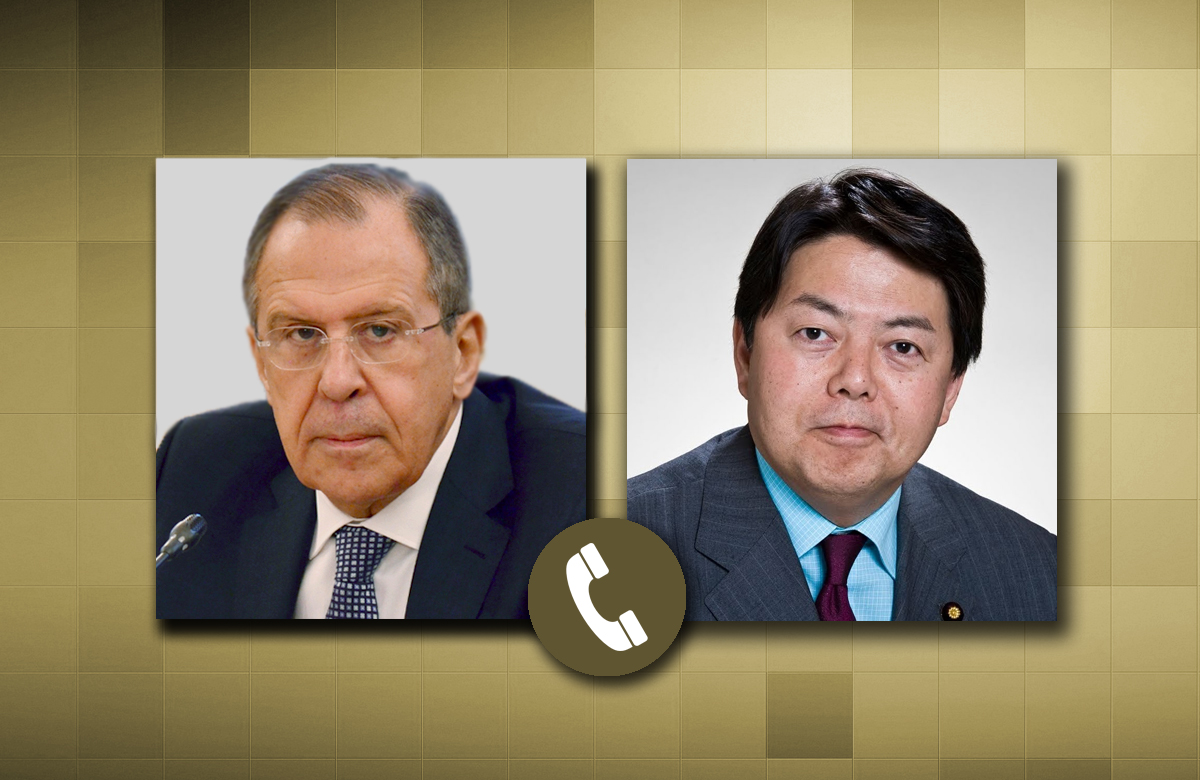 О телефонном разговоре Министра иностранных дел Российской Федерации С.В.Лаврова с Министром иностранных дел Японии Ё.Хаяси