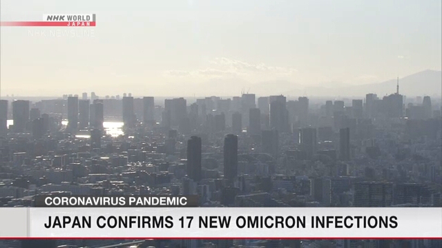 В Японии подтверждены 17 новых случаев заражения вариантом COVID-19 омикрон