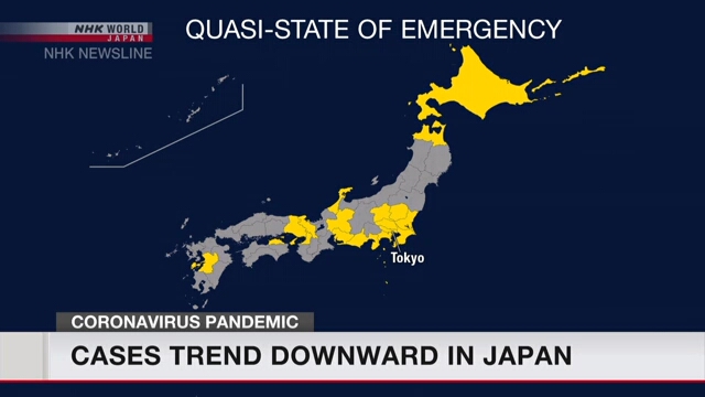 В Японии наблюдается тенденция снижения числа новых случаев заражения коронавирусом