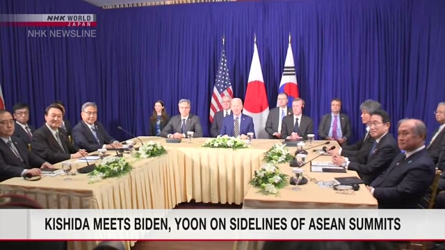 Премьер-министр Японии встретился на полях саммитов АСЕАН с лидерами Южной Кореи и США