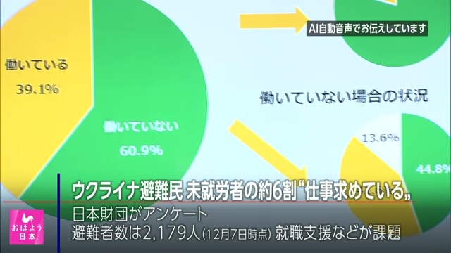 Опрос: почти 60% нетрудоустроенных эвакуированных украинцев в Японии ищут работу