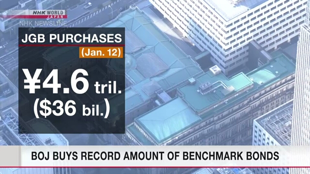 В четверг Банк Японии приобрел гособлигации на рекордную сумму