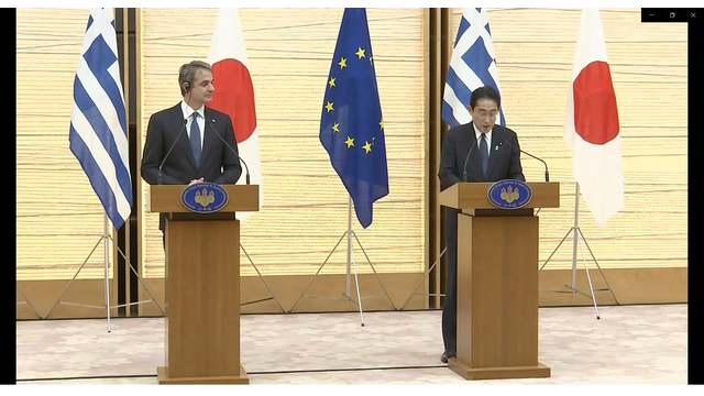 Лидеры Японии и Греции договорились повысить уровень двусторонних отношений до стратегического партнерства