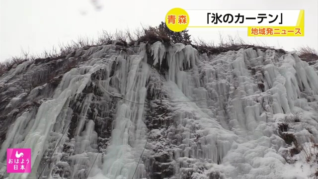 Посетители города на севере Японии любуются ледяным занавесом