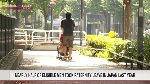В Японии правом на отпуск в связи с отцовством воспользовалась почти половина мужчин, которым он положен