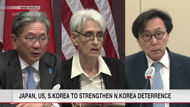 Замминистры иностранных дел Японии, США и Южной Кореи договорились о тесном сотрудничестве, чтобы противостоять Северной Корее