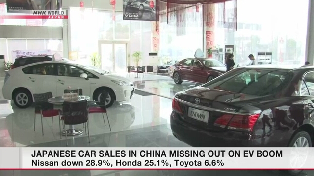 В Китае падают продажи японских автомобилей