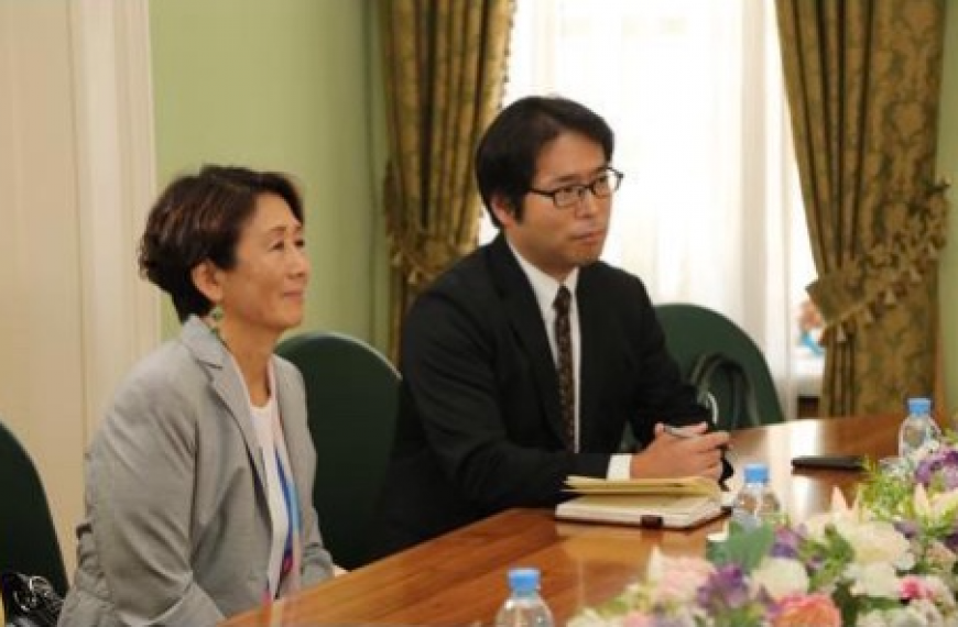 12 сентября делегация из Посольства Японии посетила Императорское Православное Палестинское Общество
