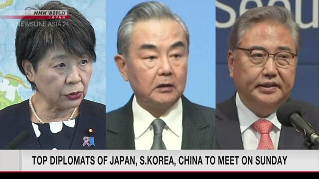 Министры иностранных дел Японии, Китая и Южной Кореи встретятся в воскресенье