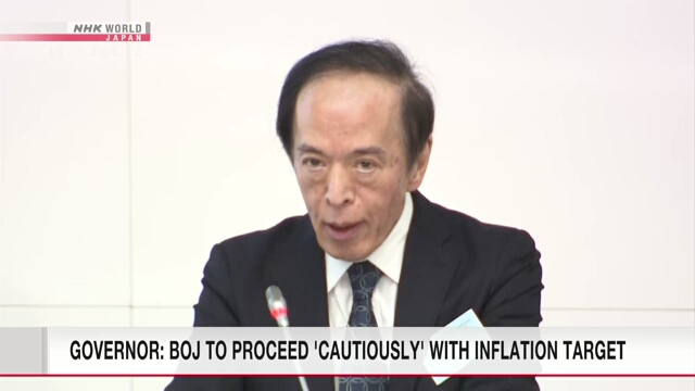 Глава Банка Японии намерен «осторожно» действовать в отношении целевого показателя инфляции