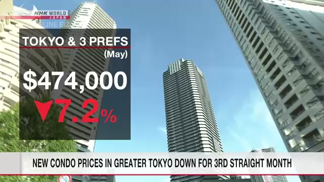 Цены на новые квартиры в Большом Токио падают третий месяц подряд