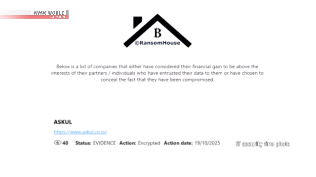 Хакерская группа заявила о кибератаке на японскую компанию розничной торговли Askul