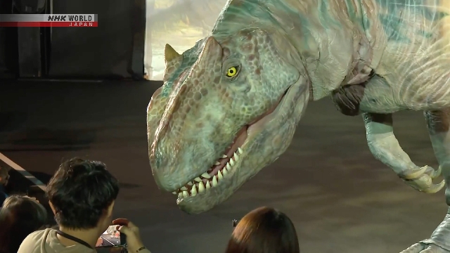 Шоу динозавров представили в музее префектуры Фукуи в центральной Японии