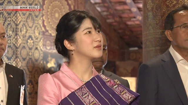 Японская принцесса Айко посетила древнюю столицу Лаоса Луангпхабанг