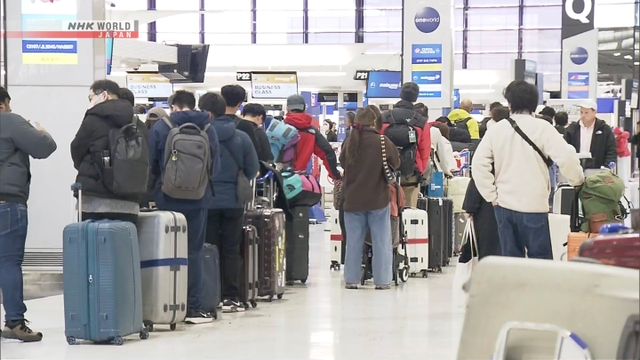 Японские авиакомпании отмечают рост числа пассажиров в новогодние праздники