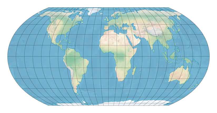 Обозначение Северных территорий на картографической проекции Equal Earth изменено по просьбе Японии